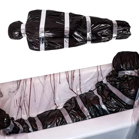 fake body bag in bathtub|Dead Body Prop .